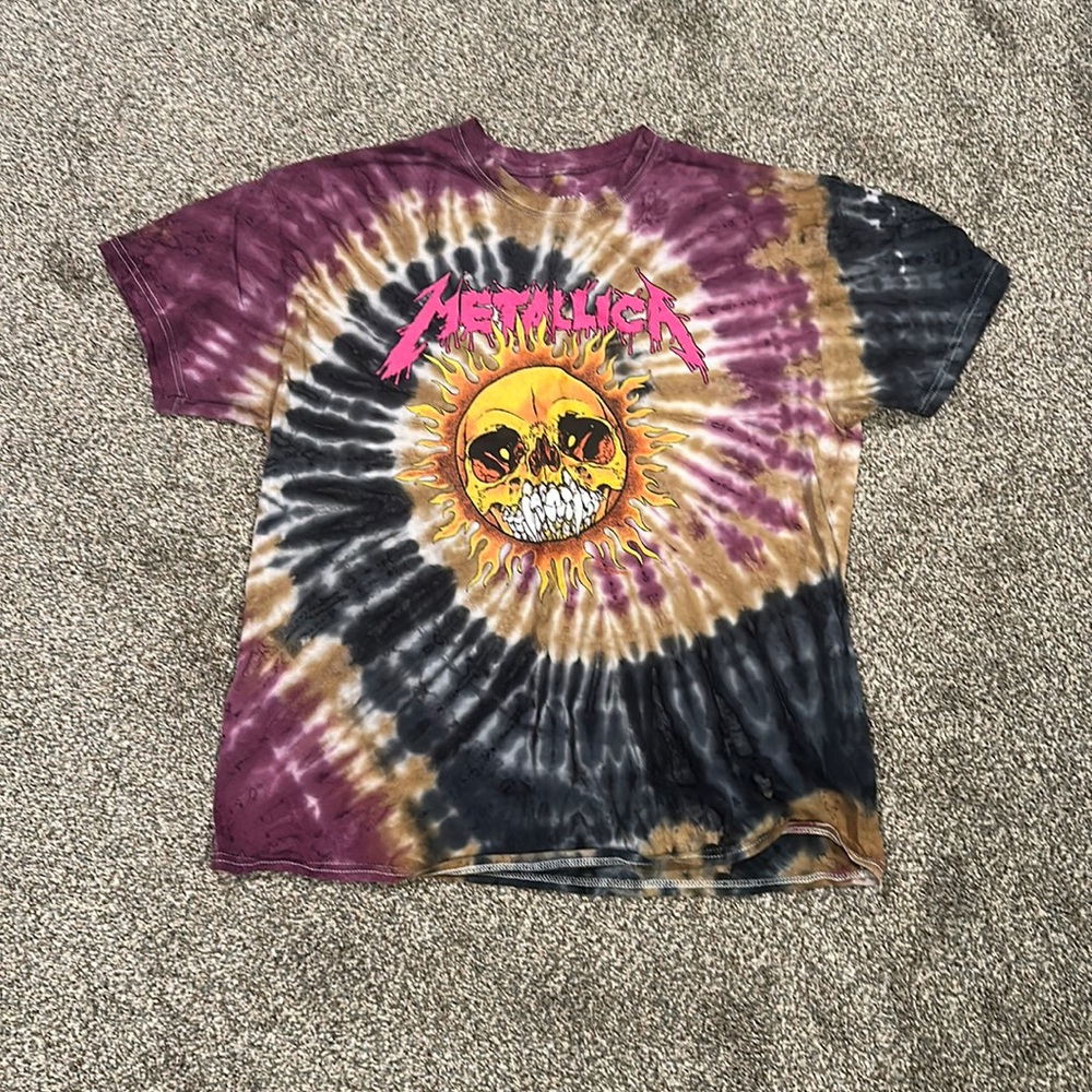 Metallica tie-dye shirt